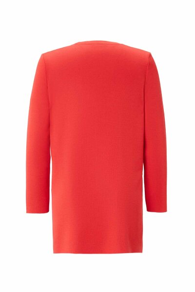 Long Sleeve Basic Red Knit Tunic - MISS DALIDA (1)