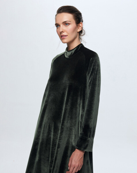 T24K-4003 Long Velvet Dress - 5