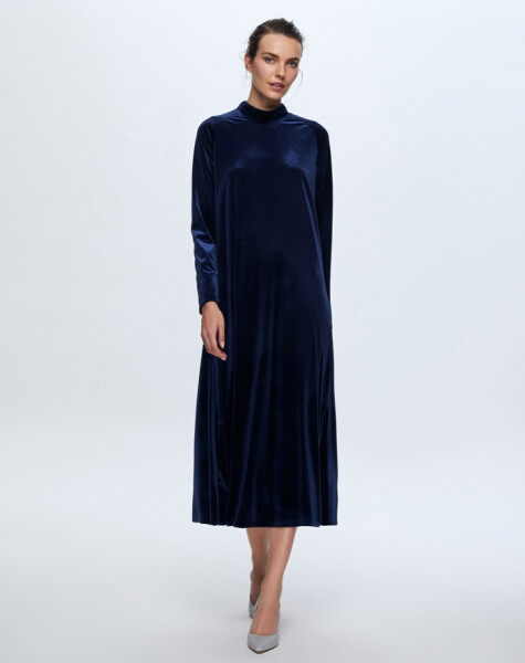 T24K-4003 Long Velvet Dress - 9