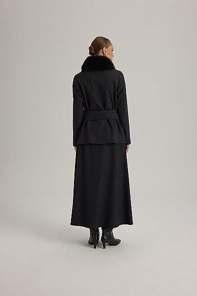  Minimal Kesim Denim Ceket Siyah - 7