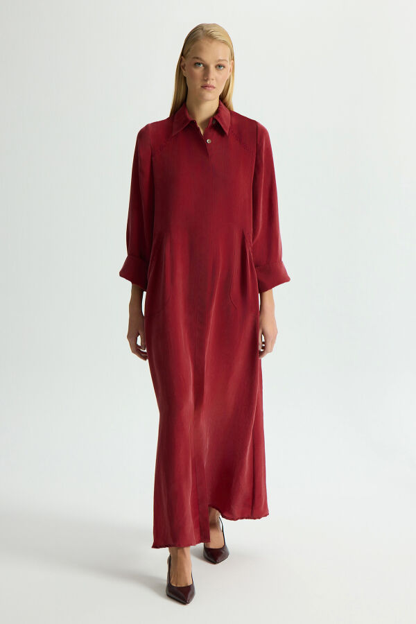 Cupro Cap with Embroidery Details - 2