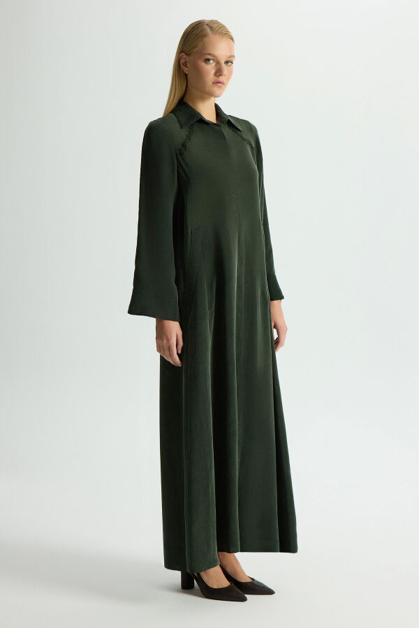 Cupro Cap with Embroidery Details - 3