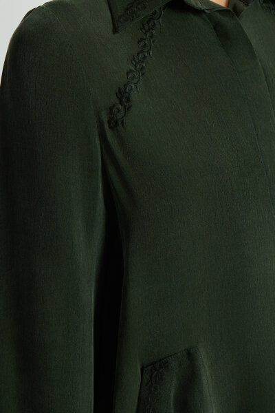 Cupro Cap with Embroidery Details - 4