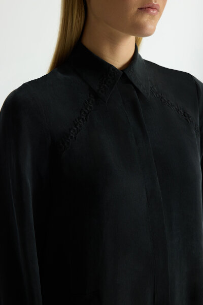 Cupro Cap with Embroidery Details - 4