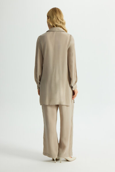 Cupro Shirt with Embroidery Details - 3