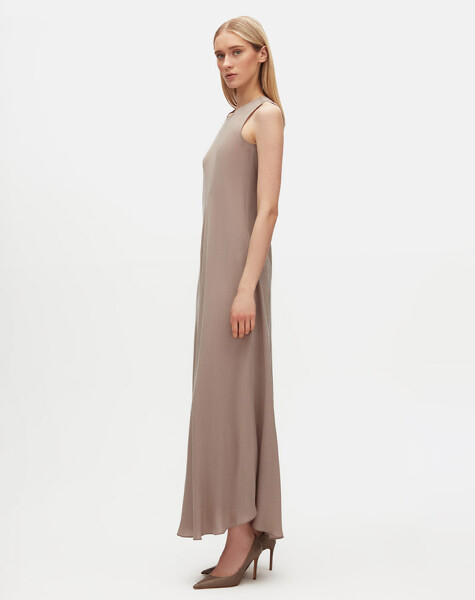 Oblique Cut Cupro Dress - 2