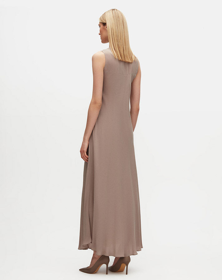 Oblique Cut Cupro Dress - 3