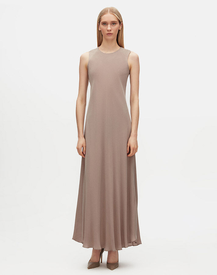 Oblique Cut Cupro Dress - 1