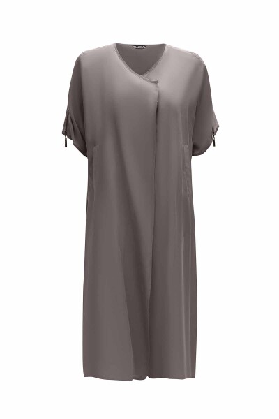 Omuzu Fermuar Detaylı Ceket - 8