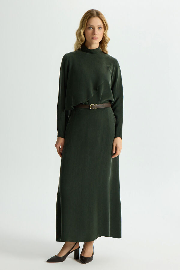 Cupro Tunic with Movable Front - 2