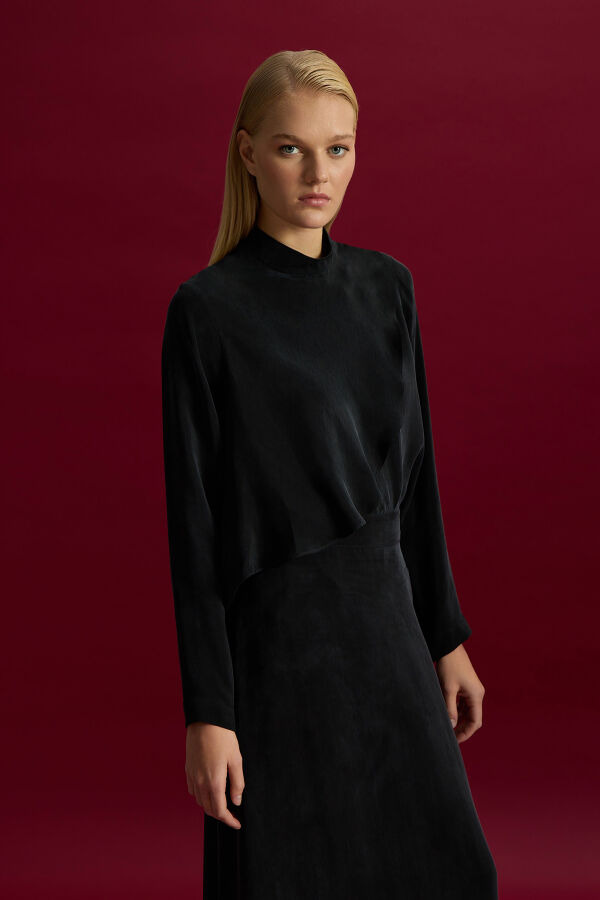 Cupro Tunic with Movable Front - 1