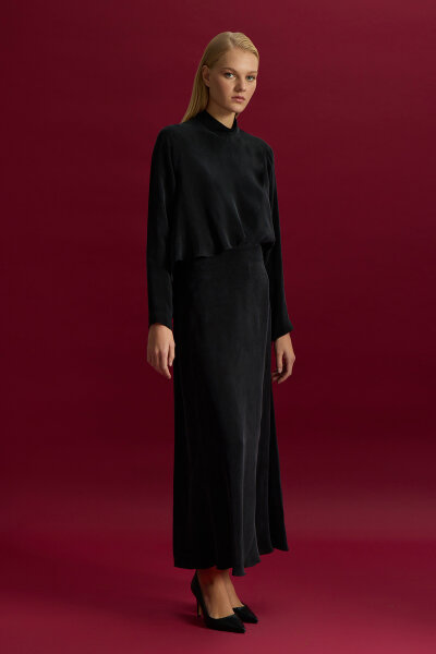 Cupro Tunic with Movable Front - 4