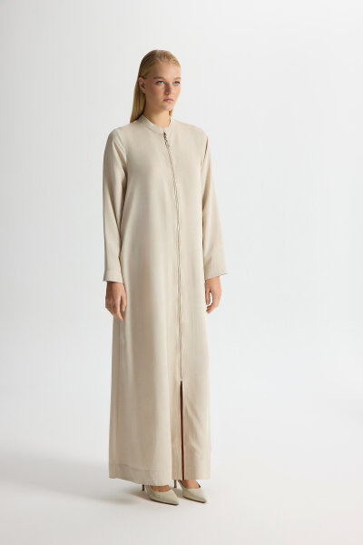 Önü Fermuarlı Jakarlı Kap Stone - 1