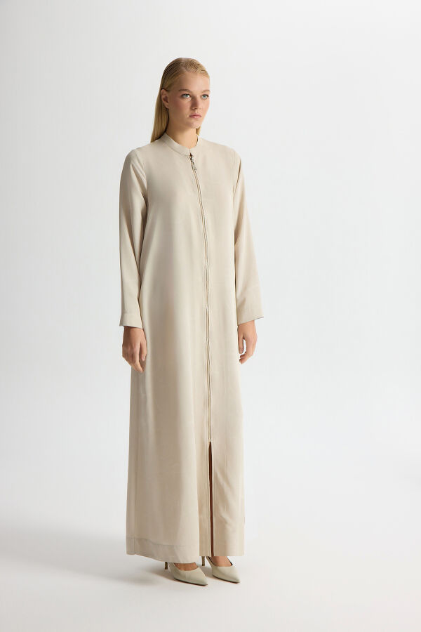 Önü Fermuarlı Jakarlı Kap Stone - 1