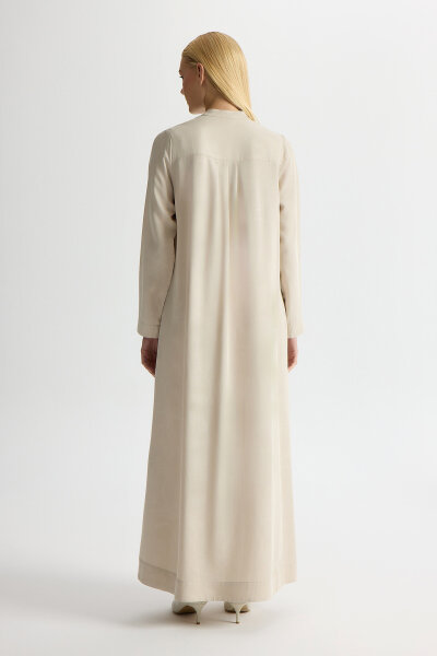 Önü Fermuarlı Jakarlı Kap Stone - 2