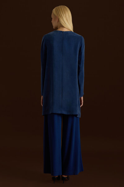 Cupro Tunic with Knitted Tikkat Front - 2