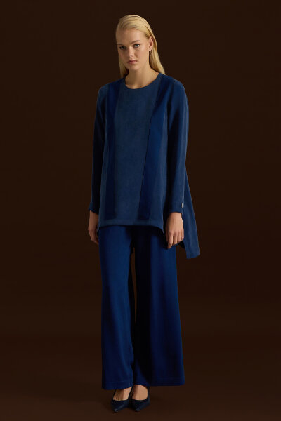 Cupro Tunic with Knitted Tikkat Front - 3