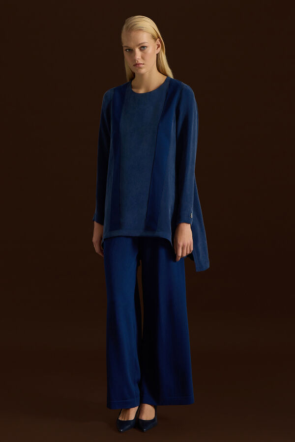 Cupro Tunic with Knitted Tikkat Front - 3