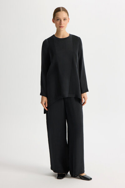 Cupro Tunic with Knitted Tikkat Front - 3