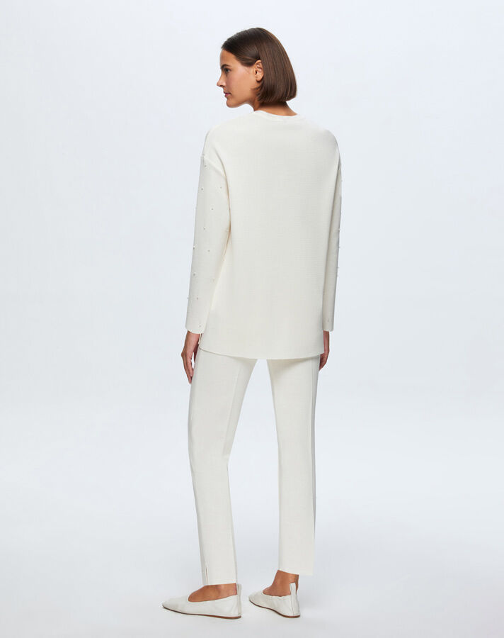 T24K-6025 Basic Tunic with Pearls on the Front - 8