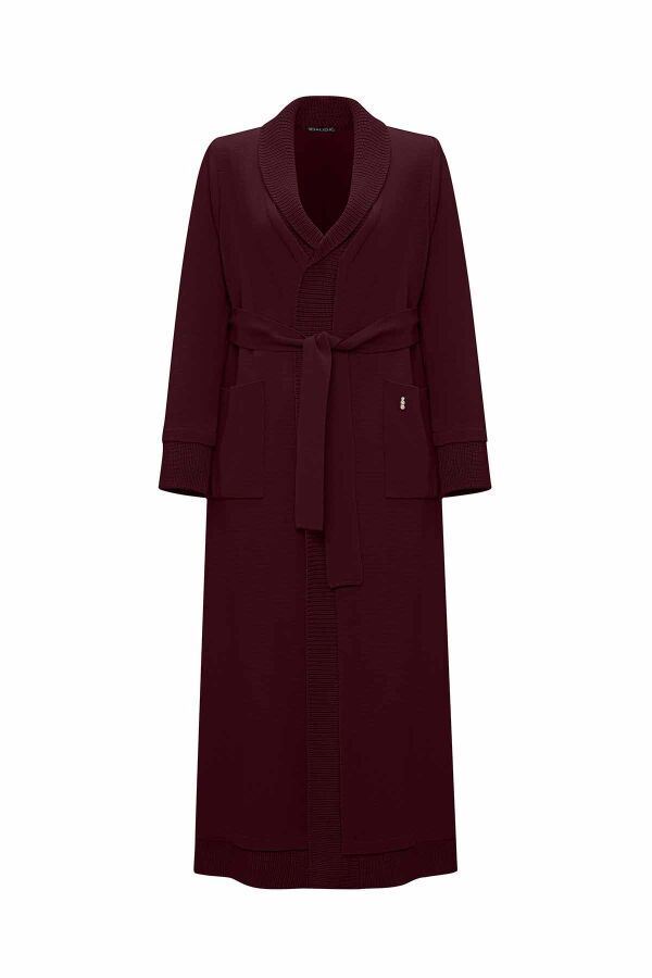 Selanik Knitted Detailed Plain Color Cardigan - 1