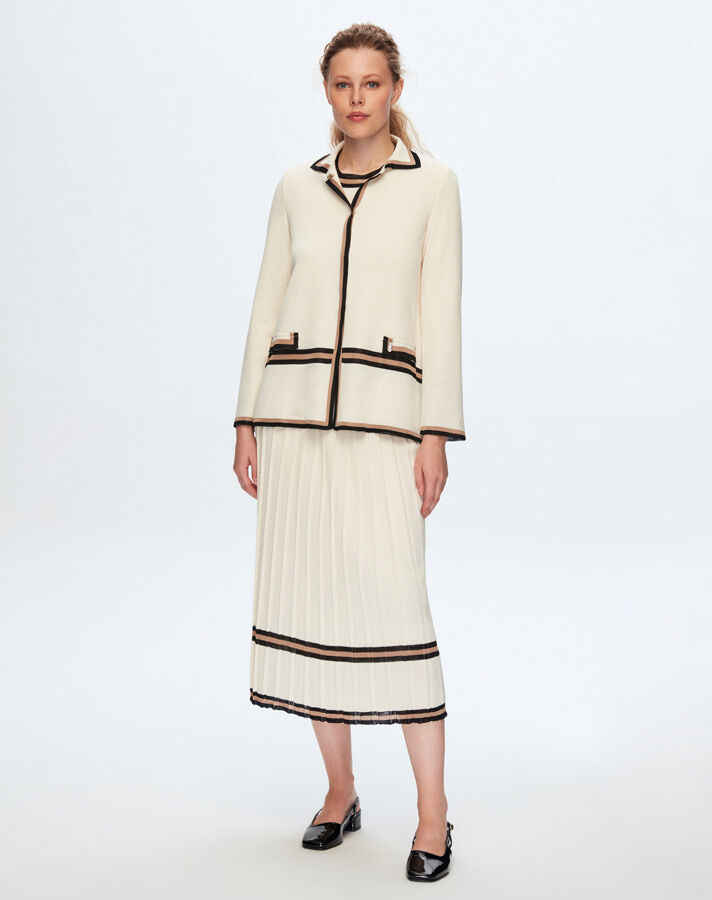 T24K-9034 Cardigan with Pocket Flap - 1
