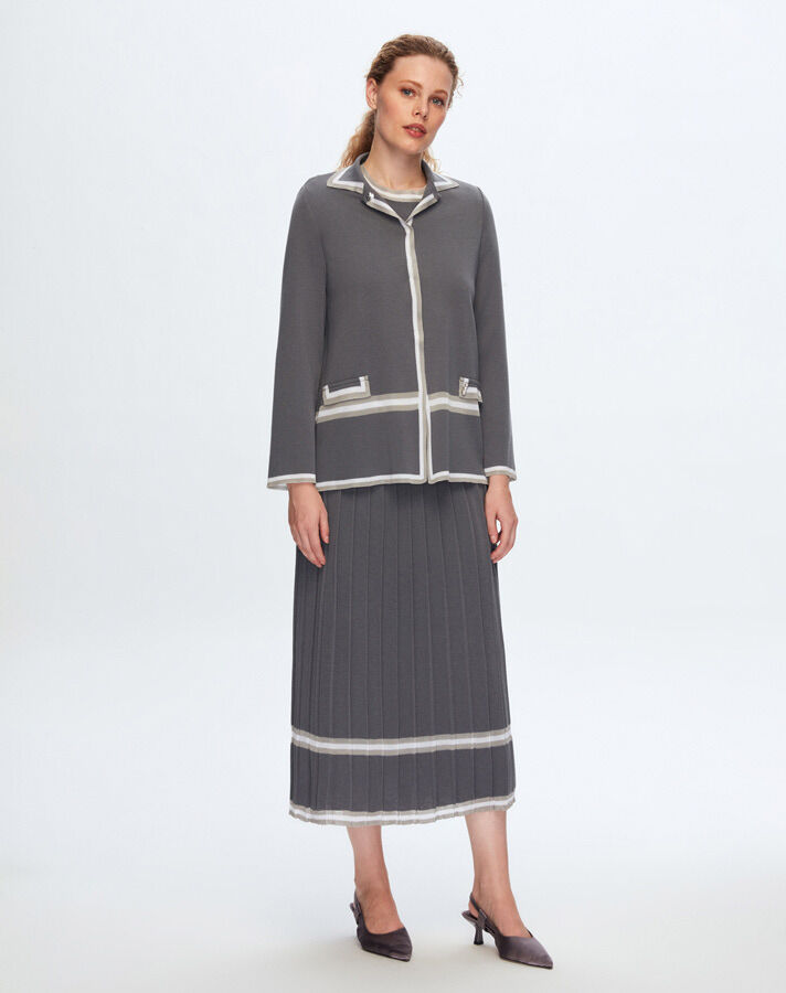 T24K-9034 Cardigan with Pocket Flap - 4