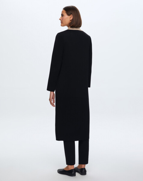 T24K-9005 Long Knitted Cardigan with Pocket Flap - 11
