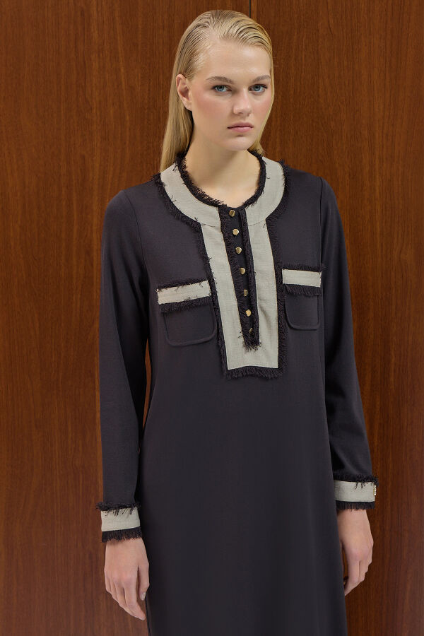 Tassel Detailed Knit Dress - 3