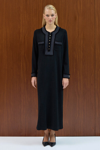 Tassel Detailed Knit Dress - 1