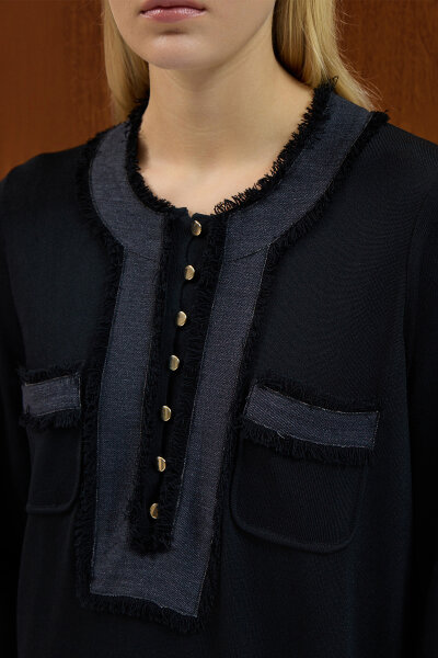 Tassel Detailed Knit Dress - 3