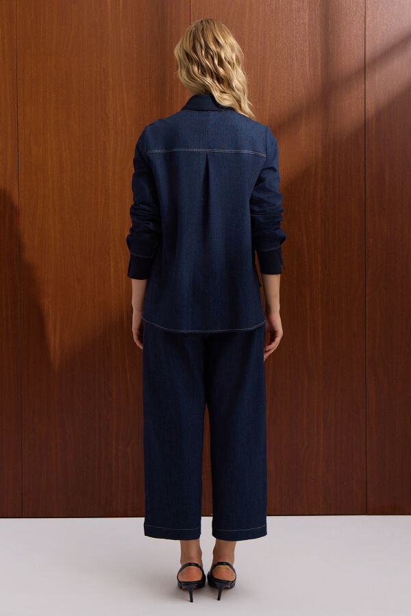 Rahat Kesim Basic Pantolon Navy - 3