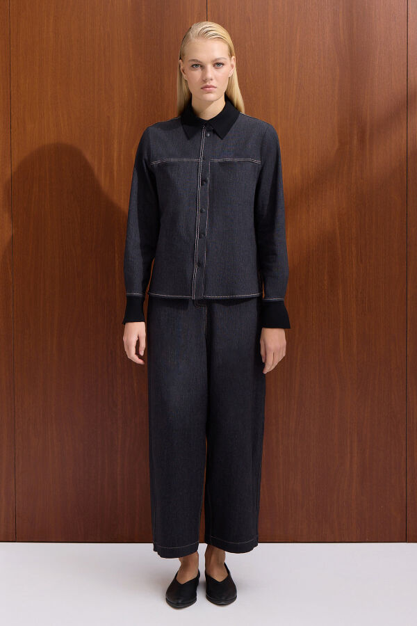 Rahat Kesim Basic Pantolon Siyah - 1