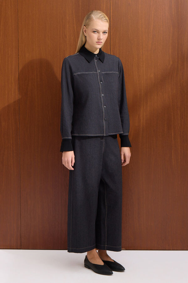 Rahat Kesim Basic Pantolon Siyah - 3