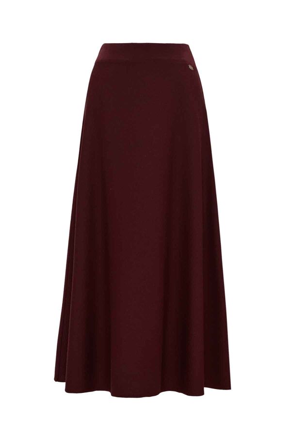 T26K-2011 Rahat Kesim Triko Etek TOGA-BORDO - 2