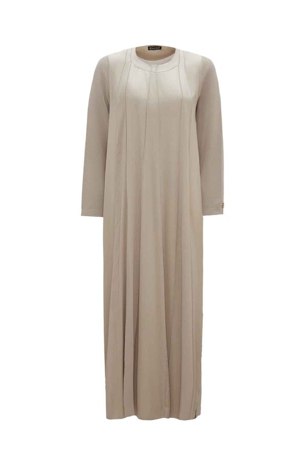 Relaxed Cut Round Neck Dress - 1