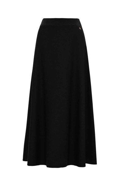 Relax Fit Knit Black Skirt - MISS DALIDA (1)