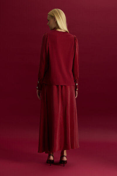 Cupro Skirt with Pocket Detail - 2