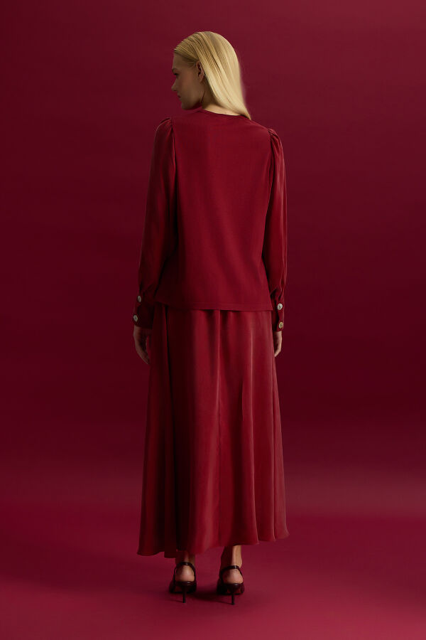 Cupro Skirt with Pocket Detail - 2