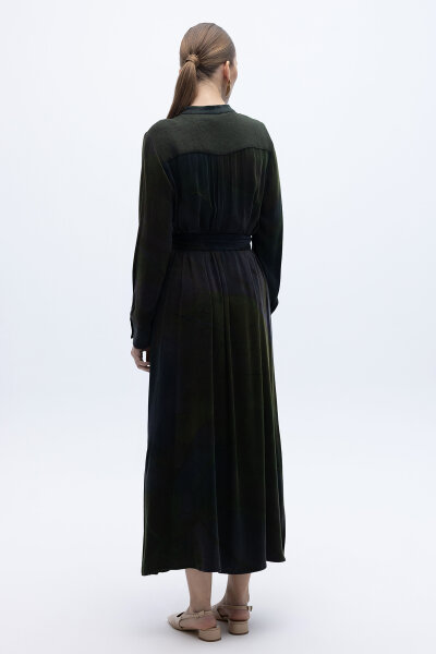 Renkli Uzun Kuşaklı Kap Haki - 4