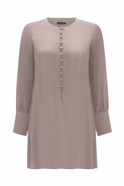 Round Neck Brit Detail Tunic - 1
