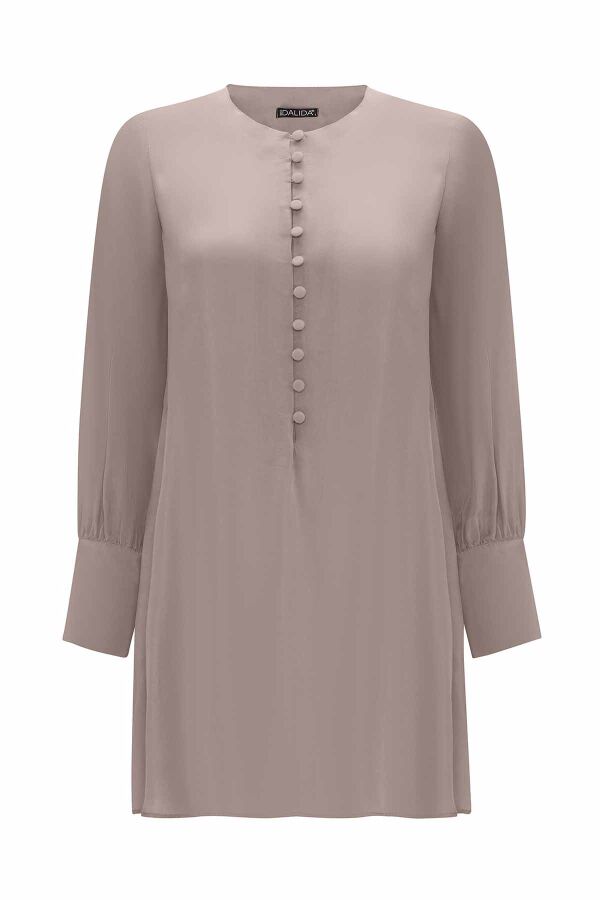 Round Neck Brit Detail Tunic - 1