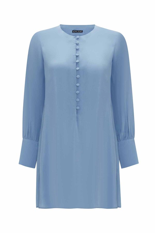 Round Neck Brit Detail Tunic - 6