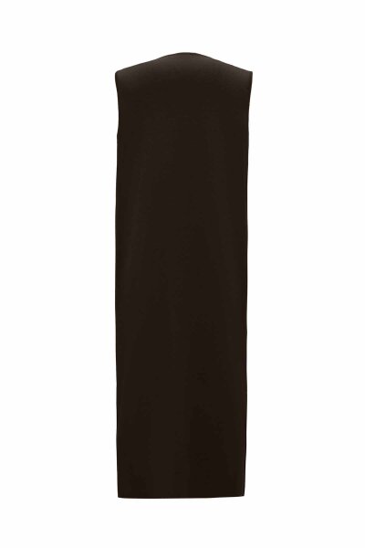 Round Neck Snap Knit Vest - 2