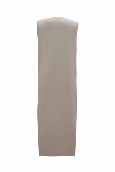 Round Neck Snap Button Knitted Stone Vest - MISS DALIDA (1)