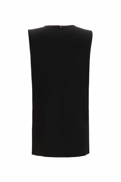 Round Neck Solid Color Sleeveless Tunic - 6