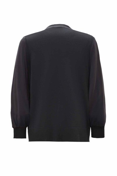 Round Neck Zippered Solid Color Coat - 2