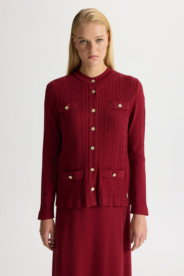 Hair Knit Classic Knitwear Jacket - 1