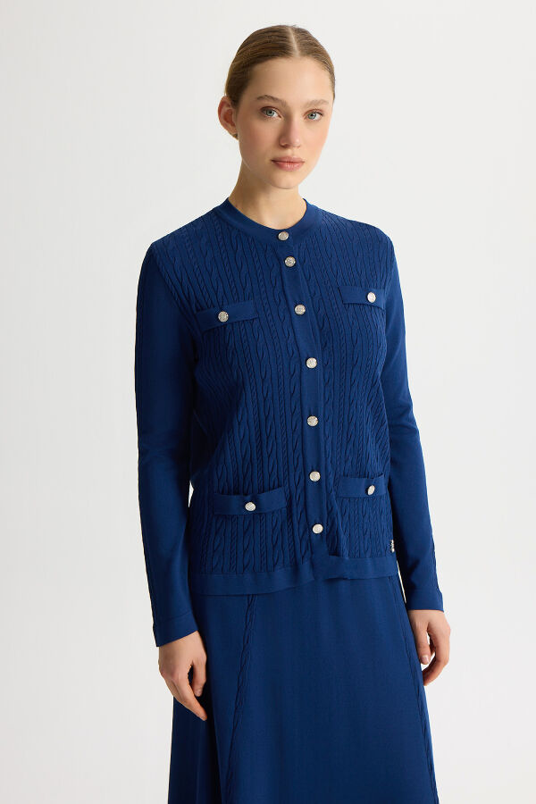 Hair Knit Classic Knitwear Jacket - 1