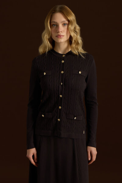 Hair Knit Classic Knitwear Jacket 